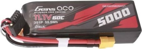 Zdjęcia - Akumulator do elektronarzędzi Gens Ace Akumulator  G-Tech 5000mAh 11.1V 60C 3S1P Short-Size Lipo z konektorem XT60 Plug 