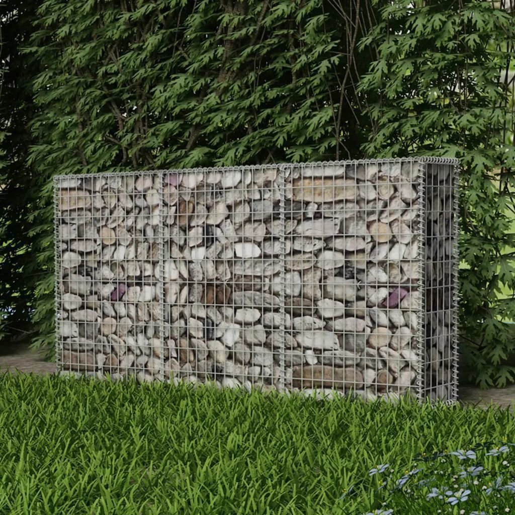 vidaXL Kosz gabionowy, stal galwanizowana, 200x30x100 cm