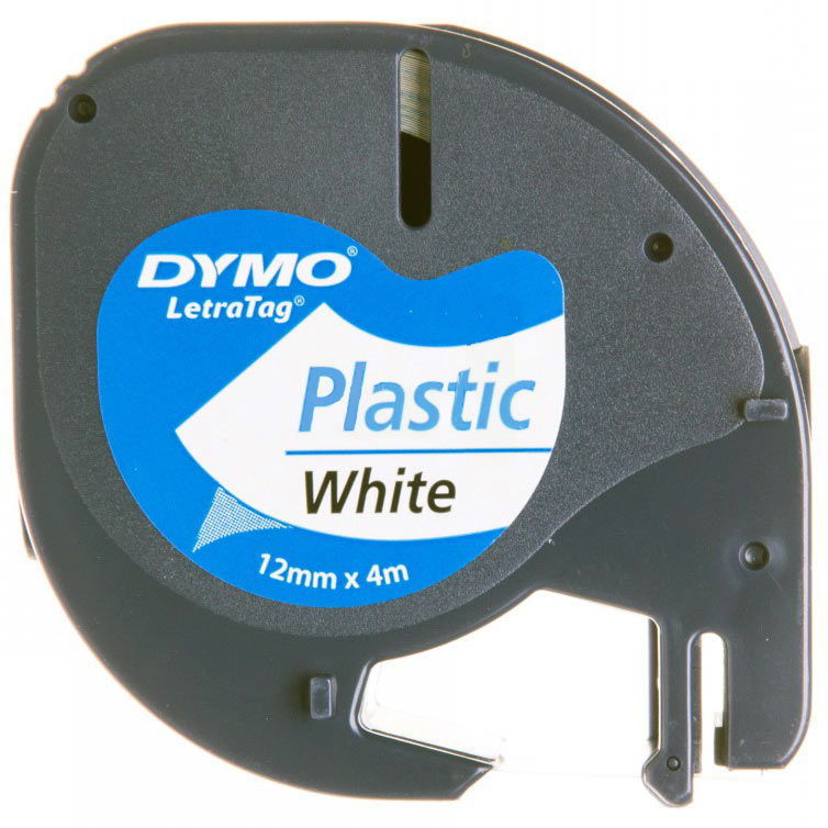 Ergom Taśma do drukarki DYMO LETRA LT-100H 12x4m biała TDL-T 59422