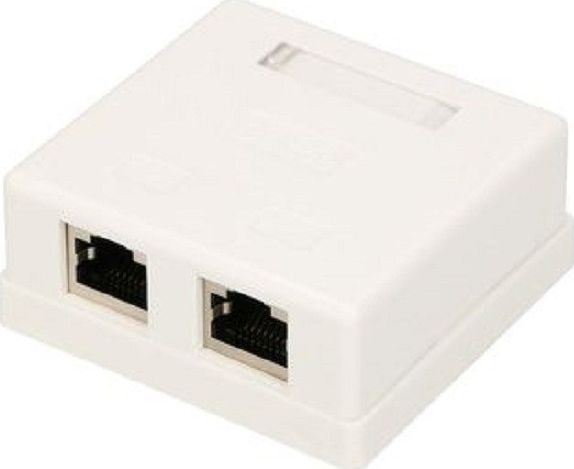 ExtraLink EXTRALINK 2XRJ45 CAT5E STP WALL MOUNT OUTLET