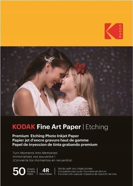 Papier FOTO Fotograficzny KODAK Fine Art Paper A6 50 szt. 4x6'' 10x15cm / 9891-199