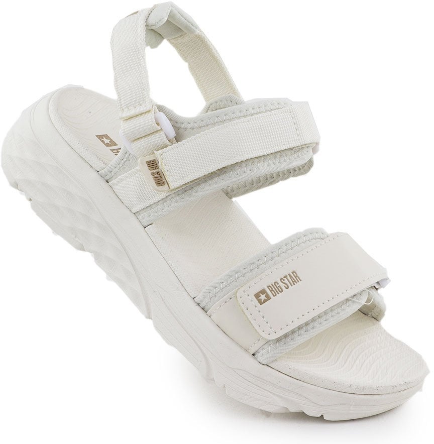 Sandały sportowe damskie na rzep kremowe Big Star RR274A076 41