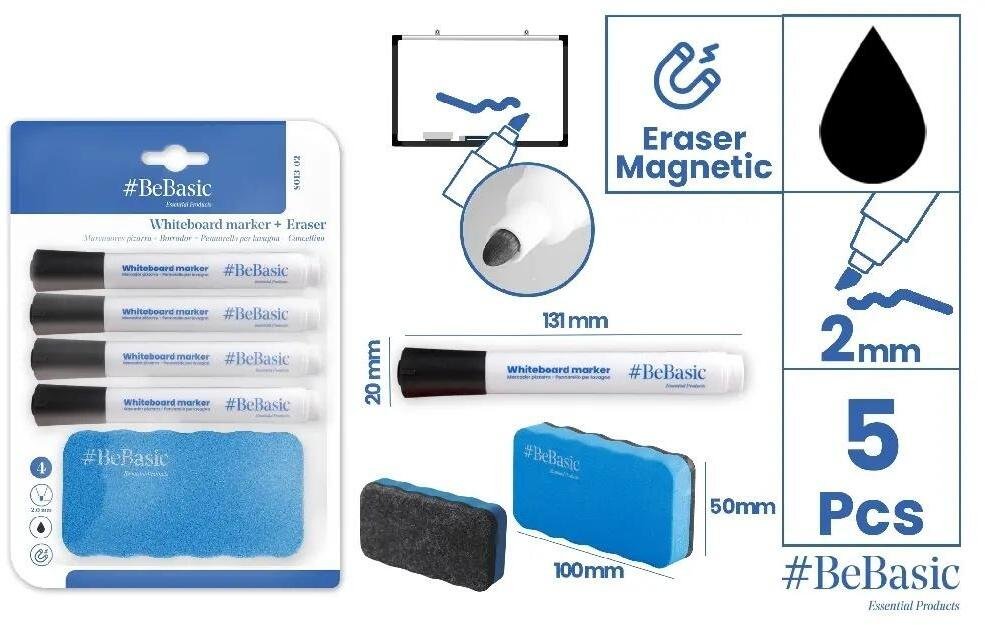 Lean Marker do tablic 4szt z gąbką