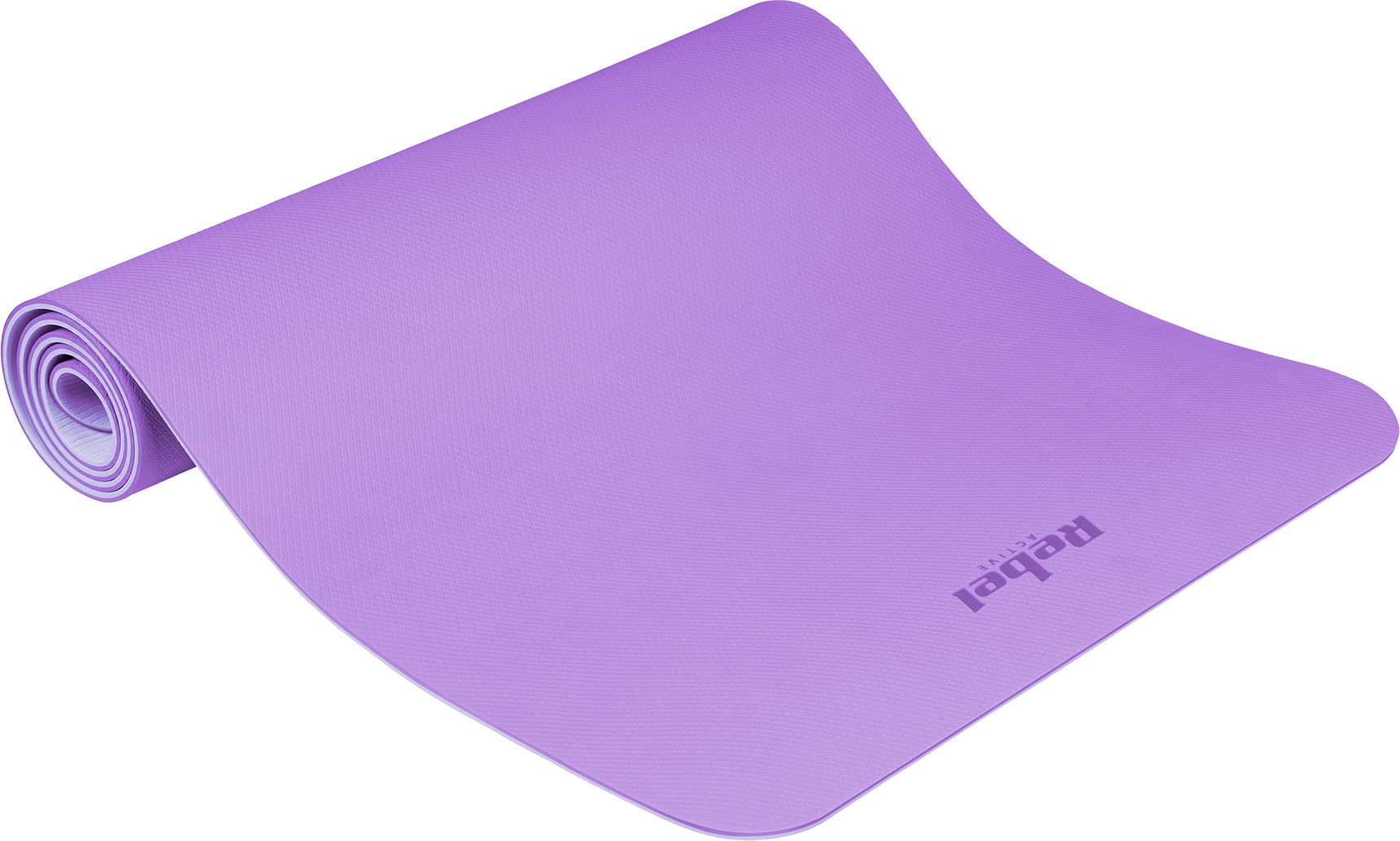 Rebel Active Mata gimnastyczna do ćwiczeń joga, pilates, fitness, 183x61cm, grubość 6mm, materiał TP...