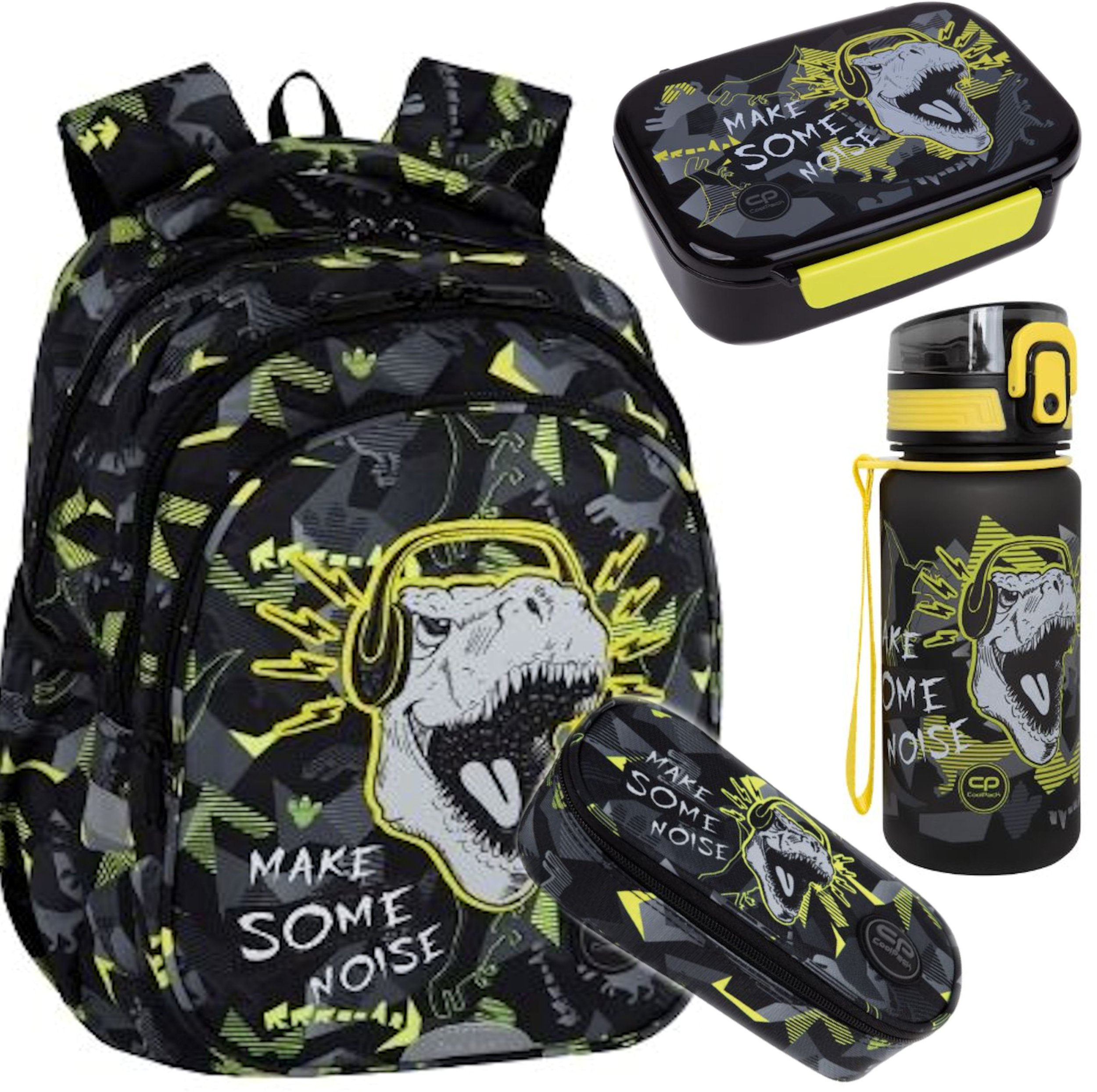 Coolpack plecak szkolny dinopark zestaw 4w1 klasa 1-3 (CP_DINOPARK4W1)