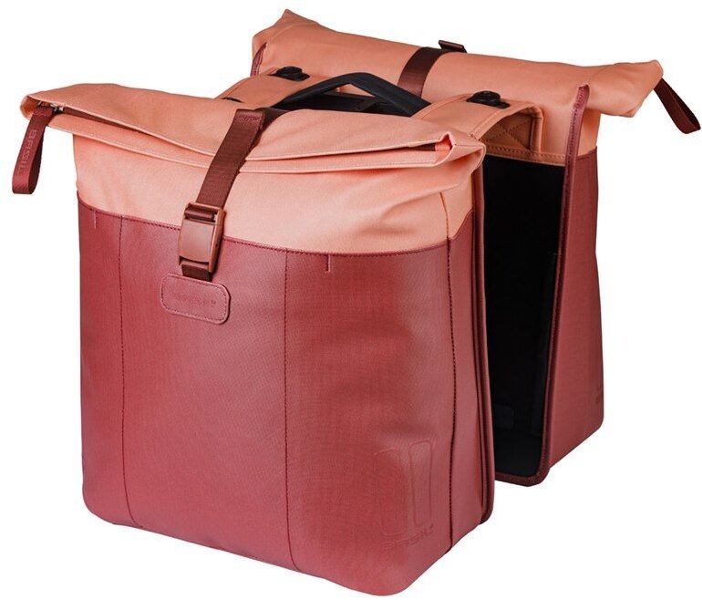 Basil Sakwa podwójna VIVE Double Pannier Bag 28-35L, MIK System (ready to go), burgundy/pink (BAS-18...