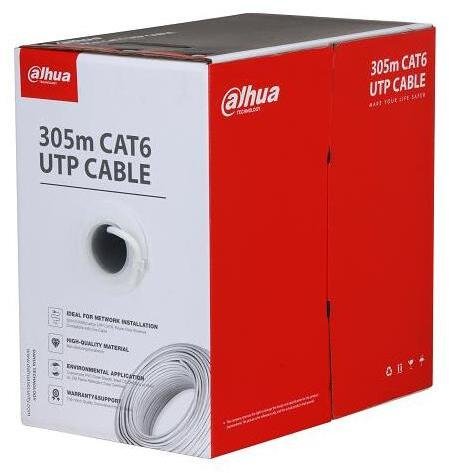 Dahua Technology CABLE CAT6 UTP 305M CCA Baltas/PFM922I-6UN-C-Baltas DAHUA