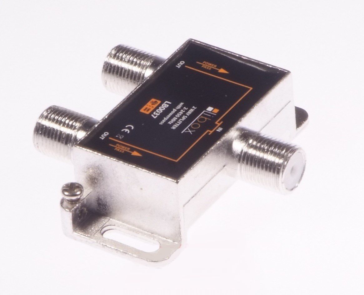 Libox Rozgałęziacz sygnału/Spliter 2 WAYS Power Pass (LB0037)