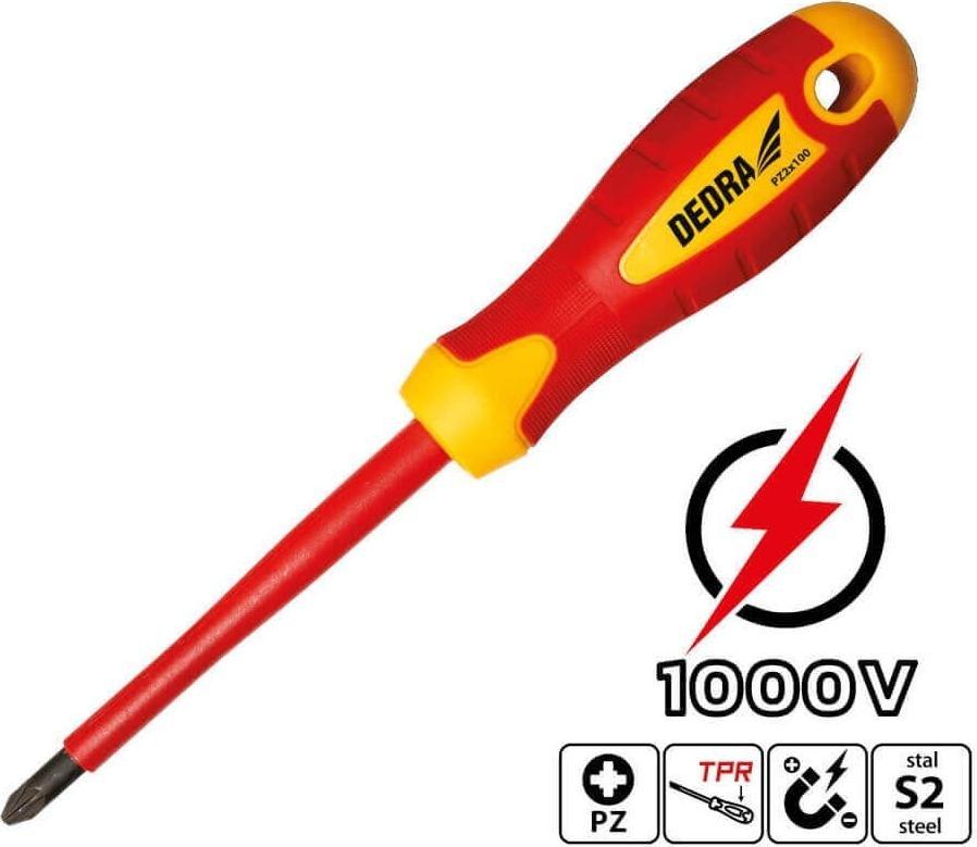 Dedra Wkrętak izolowany PZ0x60mm