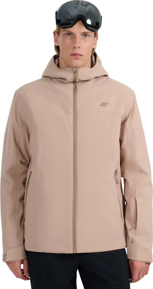 Kurtka narciarska męska 4f Kurtka narciarska męska 4F M0787 beżowa 4FWAW25TTJAM0787 83S XL