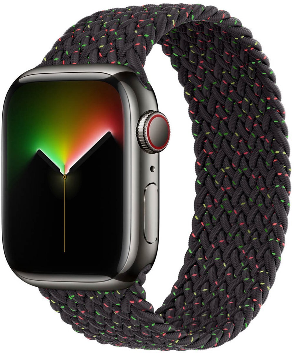 Apple Opaska WATCH BRAIDED STRAP SOLO MMWJ3ZM/A 40/41/42MM SIZE 9 BLACK UNITY ORYGINALNA PLOMBA