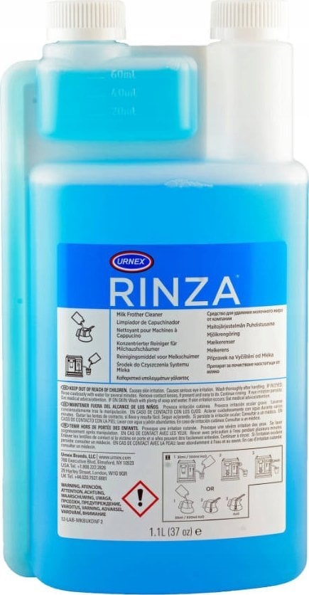 Urnex Rinza - Alkaliczny płyn do czyszczenia spieniacza - 1L