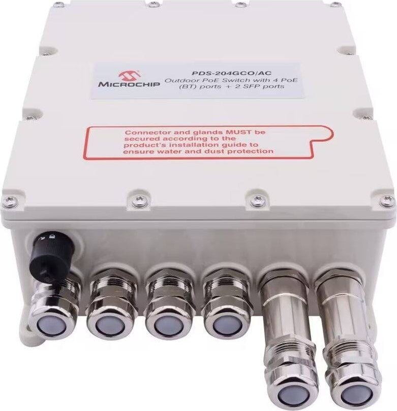 Фото - Комутатор Switch Microchip OUTDOOR POE SWITCH 4 BT PORTS 2
