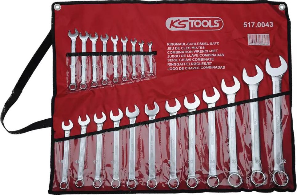 KS Tools KS Tools Ring Spanner-Set angled 21-pieces 6-32mm