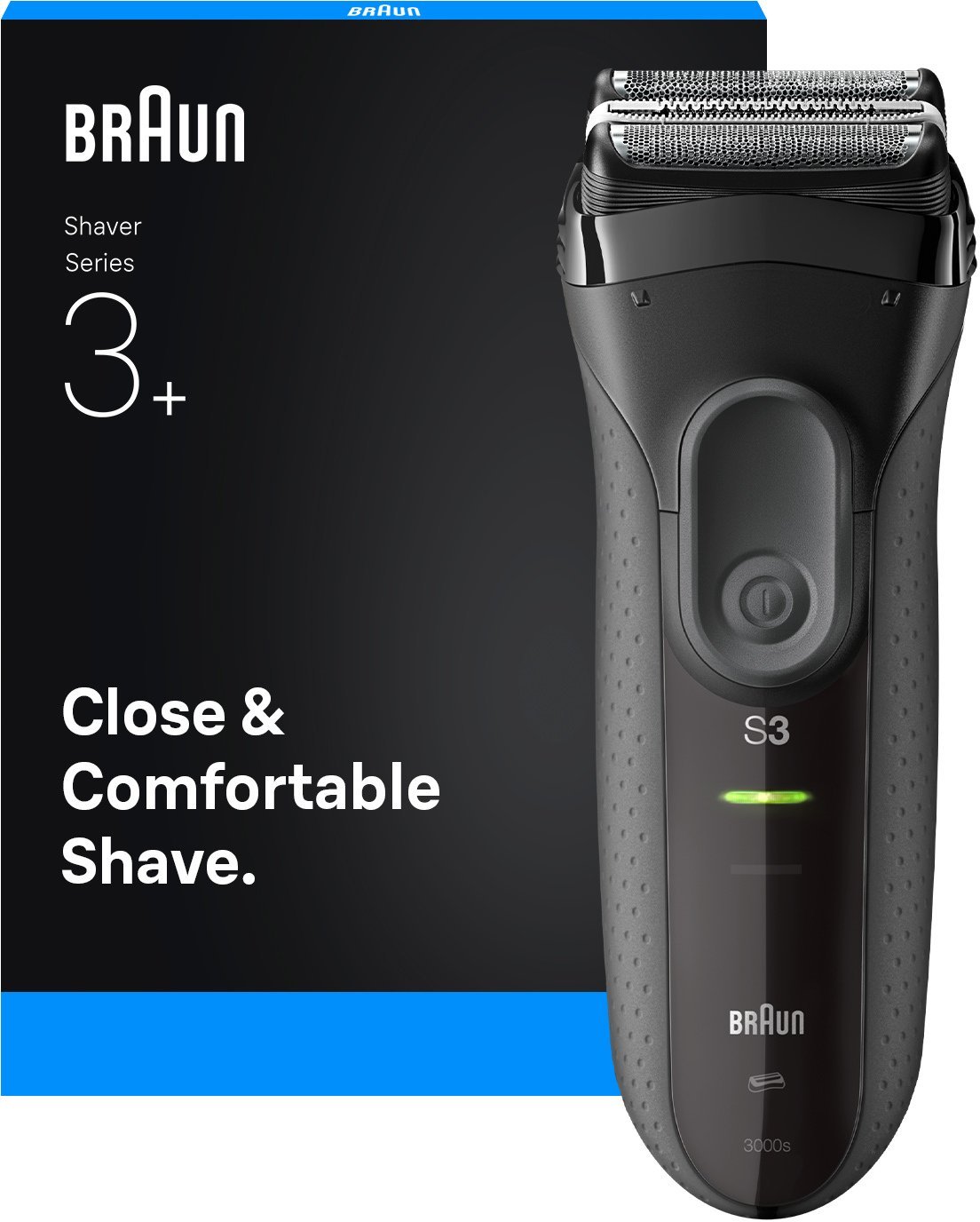 Braun Serie 3 3000S Golarka foliowa Szary