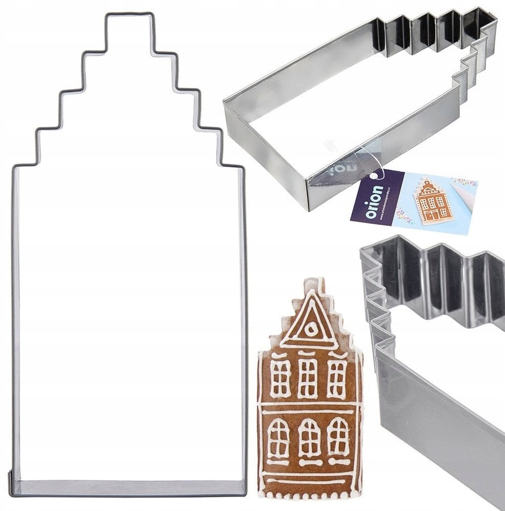 Wykrawacz do ciastek stalowy domek 12 cm