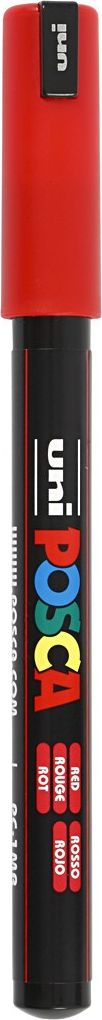 Marker Posca czerwony 0,7 mm