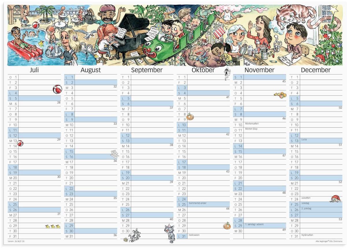 Mayland-Burde Kalendarz ścienny Otto Dickmeiss A3 2026