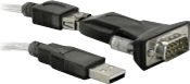 Zdjęcia - Kabel Delock  USB  USB-A - D-Sub (VGA) 0.8 m Czarny  (61425)