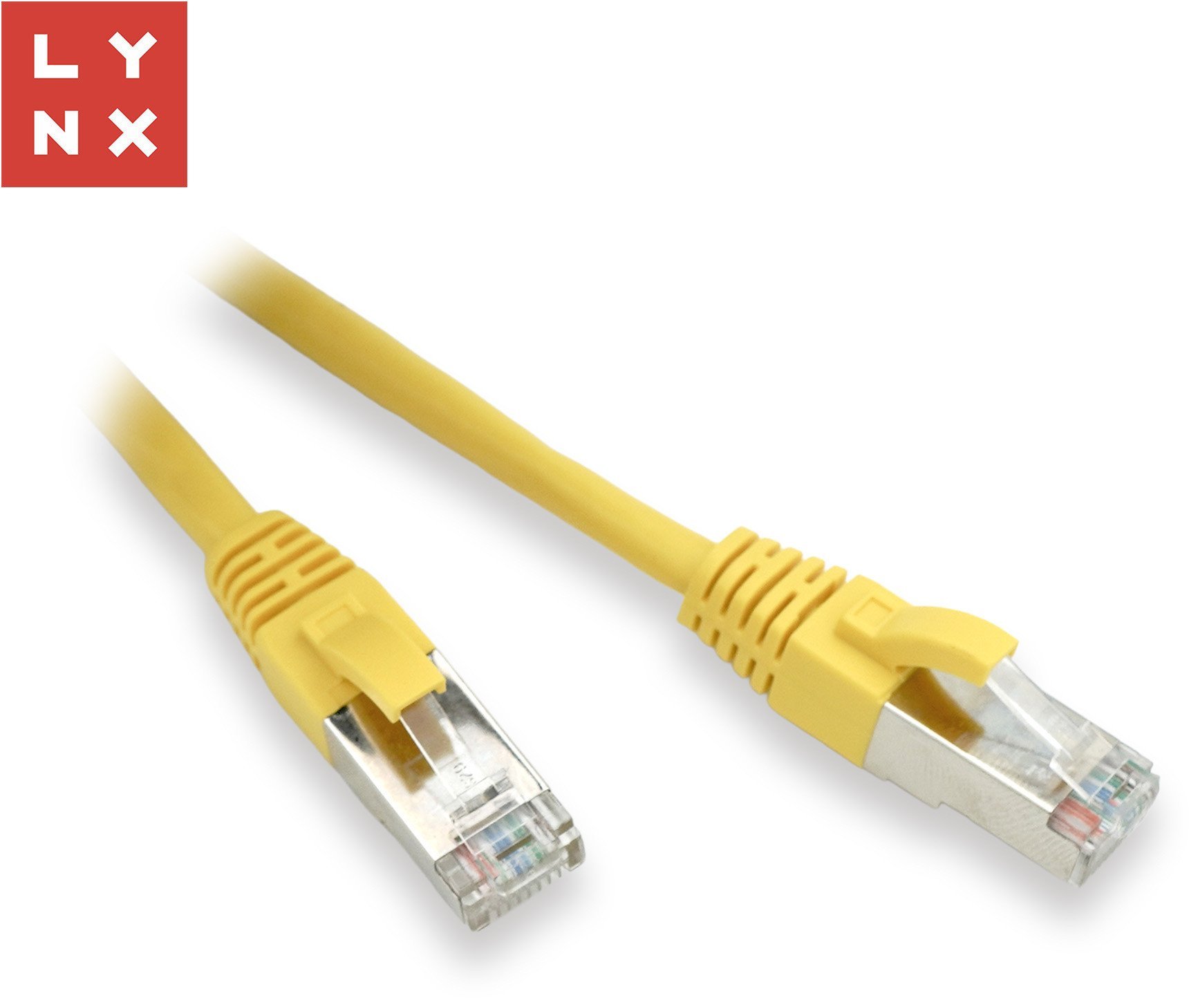LYNX FTP patch kabel Cat5e PVC, CCA, 10m, žlutý