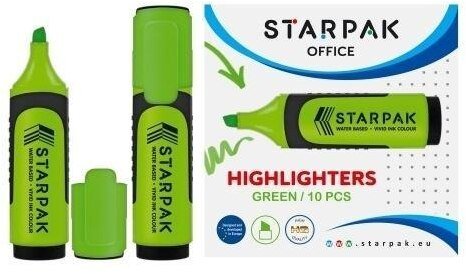 Starpak Zakreślacz zielony (10szt)