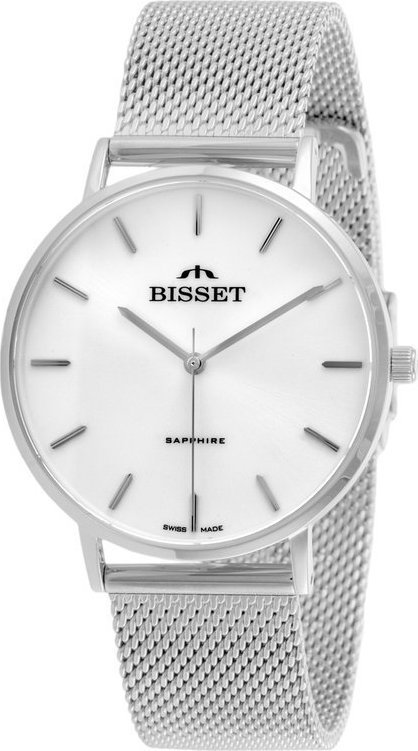Zegarek Bisset ZEGAREK DAMSKI BISSET BSBF33 (zb579a) - SZAFIROWE SZKŁO