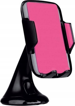 Vega UCHWYT UNIWERSLANY SAMOCHODOWY S-STYLE CZARNO-RÓZOWY BOX SZYBA>