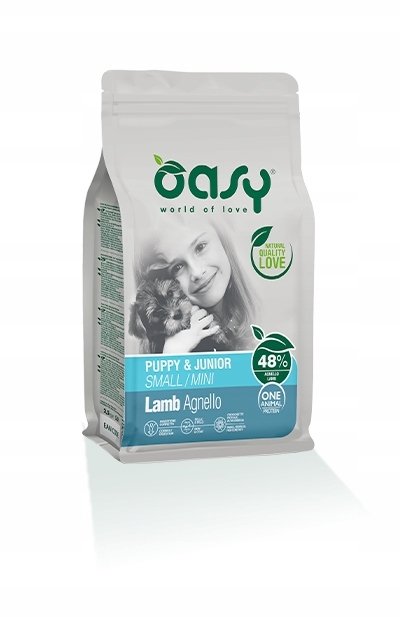 Oasy Oasy One Animal Protein Puppy Small/Mini Lamb 0,8kg