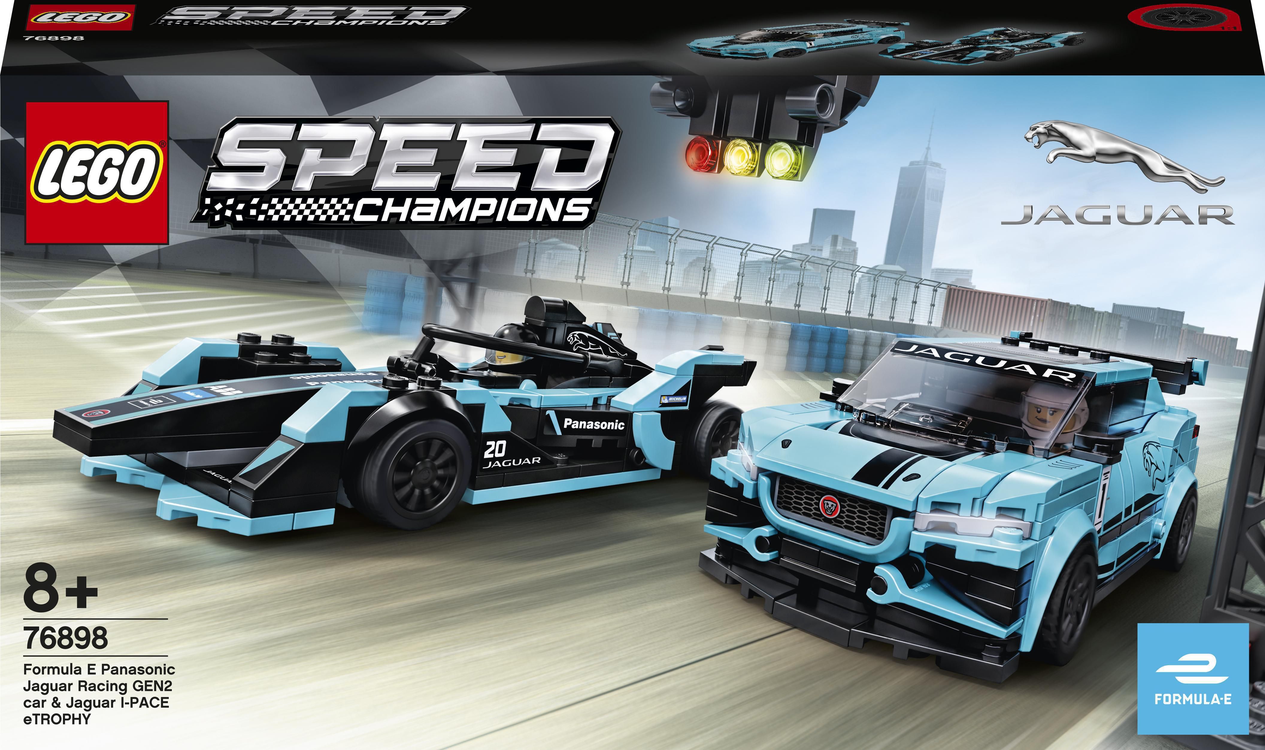LEGO Speed Champions Formula E Panasonic Jaguar Racing GEN2 car i Jaguar I-PACE Etrophy