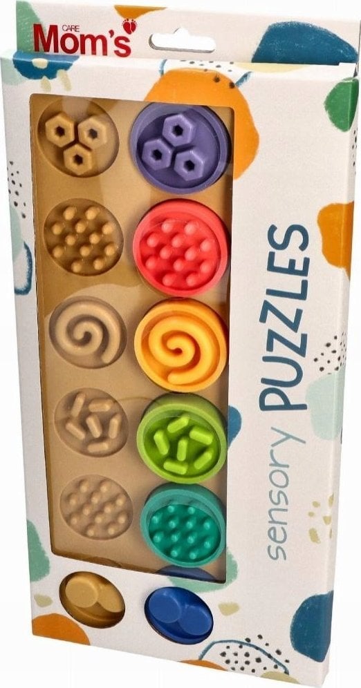 Puzzle sensoryczne kółeczka XL 840 68406