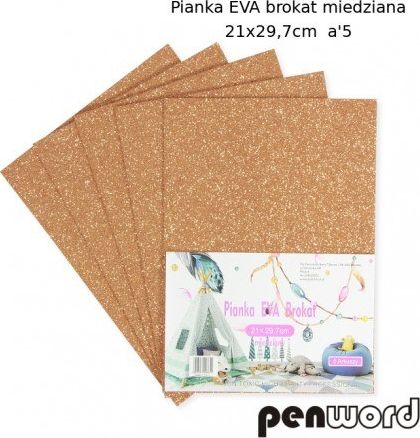 Penword PIANKA EVA BROKAT MIEDZIANA 21X29, 7 a5