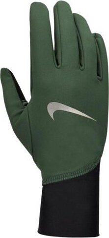 Nike Rękawiczki do biegania męskie Pacer Midweight zielono-czarne N1010535313 XL