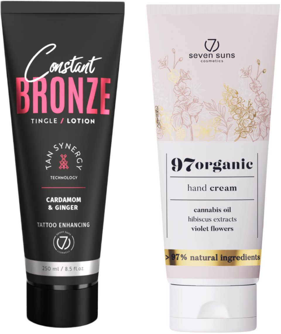 7suns Constant Bronze Tingle Lotion 250ml + Krem Do Rąk 75ml