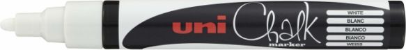 Uni Mitsubishi Pencil Marker do czarnych tablic PWE-5M biały (UN5734)