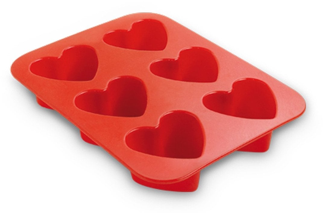 Cometic Heart mold 6 pcs. silicone Juliette 17x22 5x3 8cm 8006043690408