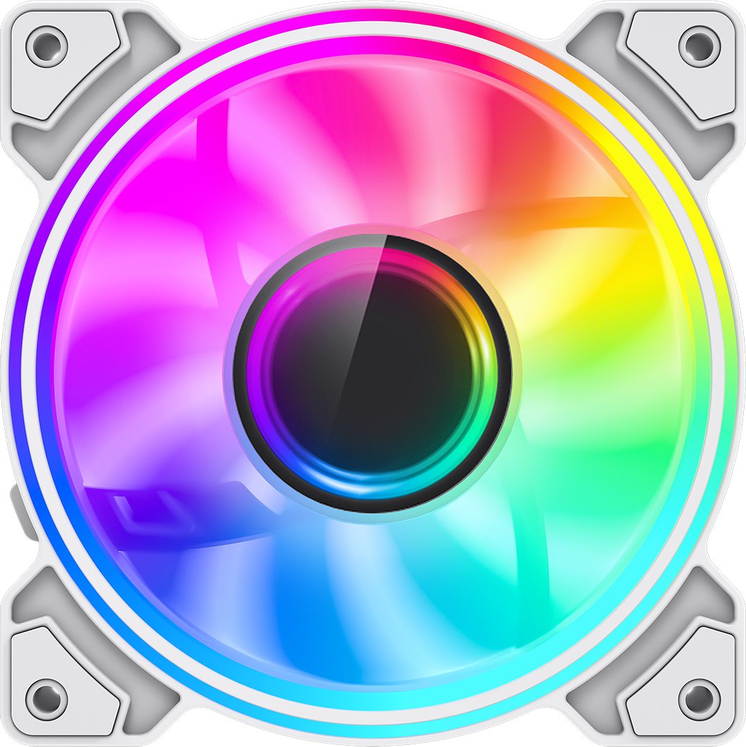 Wentylator GameMax Gamemax Case Fan | DUAL RING INFINITY WH | White