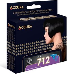 Tusz Accura Tusz AC-E712C / T0712 (Cyan)