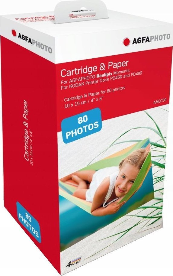 AgfaPhoto Papier do Realipix Moments AgfaPhoto 10x15 / 80szt. / AMOC80
