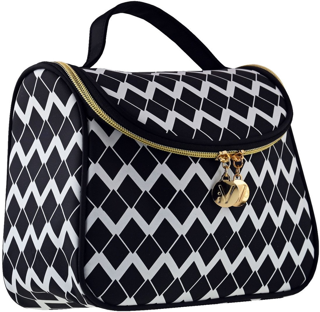 Inter-vion Black & White kufer kosmetyczny z klapką