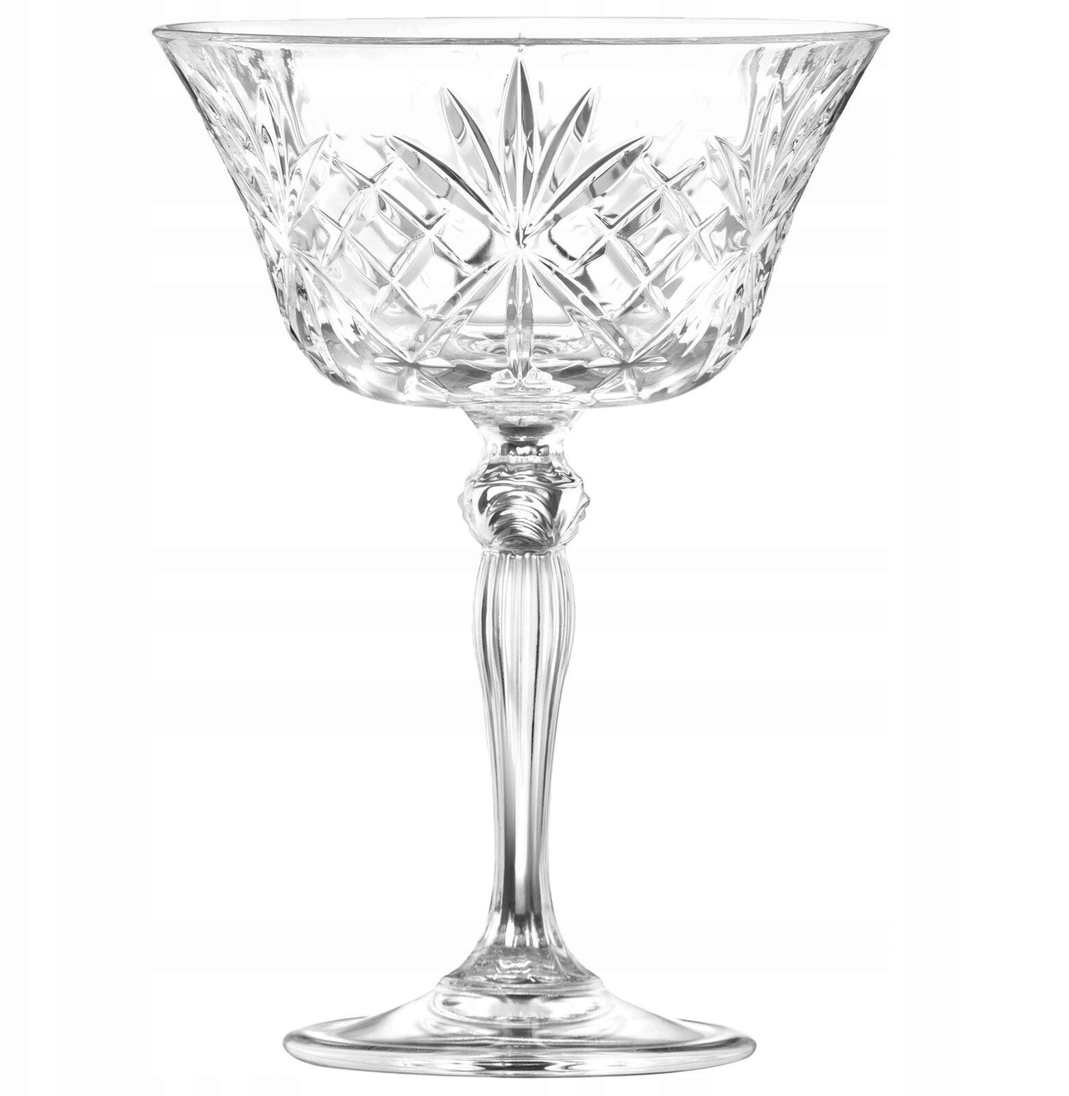 Crystal champagne glasses RCR MELODIA, 260 ml, 6 pcs.