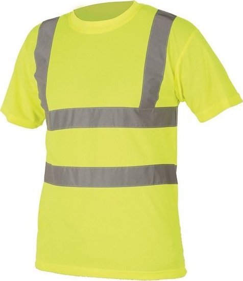 Ardon REF 101/102 - KOSZULKA Z PASAMI ODBLASKOWYMI - 55% bawełna, 45% poliester 150 g/m - Żółty H8901 XL
