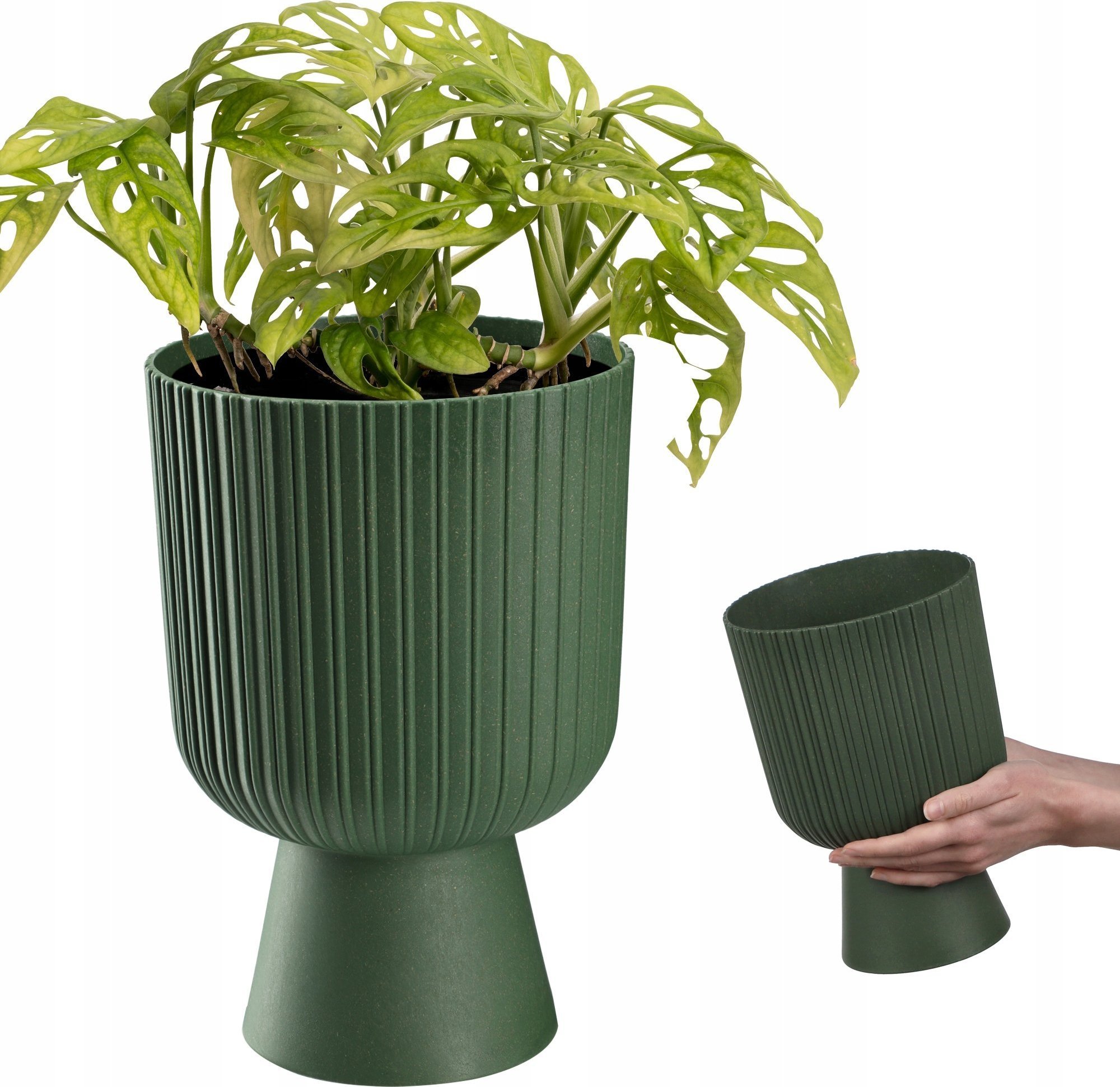 Kadax KADAX Doniczka Donica Osłonka Gazon 18cm Zielona