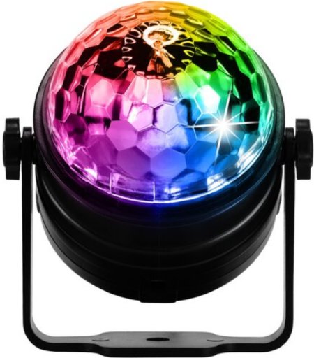 ITIMPORT Projektor dyskotekowy kula lustrzana LED disco reflektor imprezowy