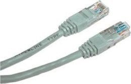 Logo Cat.5, RJ45 M-7m, nieekranowany, szary, Logo
