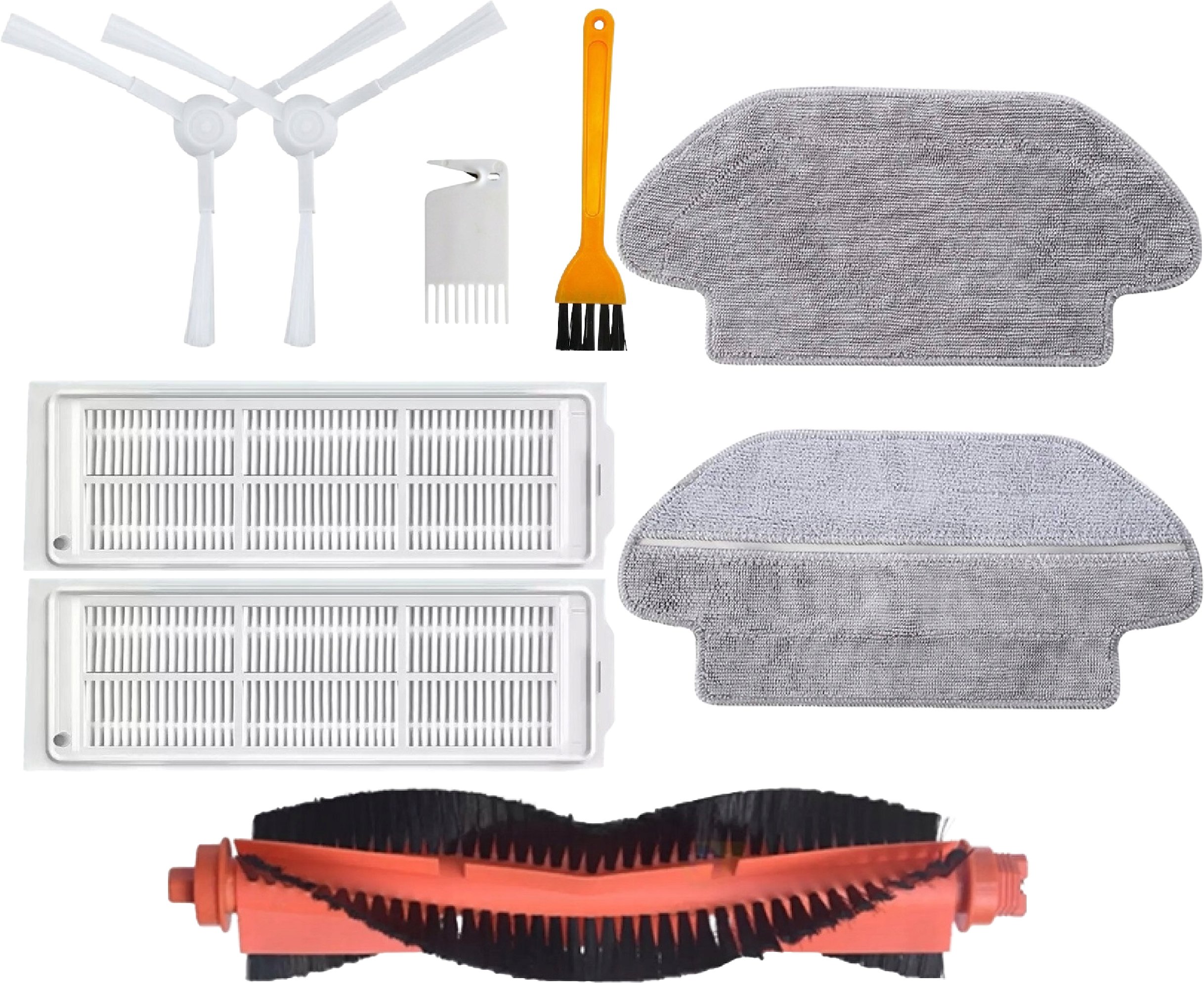 Litago Zestaw filtry szczotki do Xiaomi MI Vacuum Mop P Pro VIOMI V3 V2 SE S10 S12