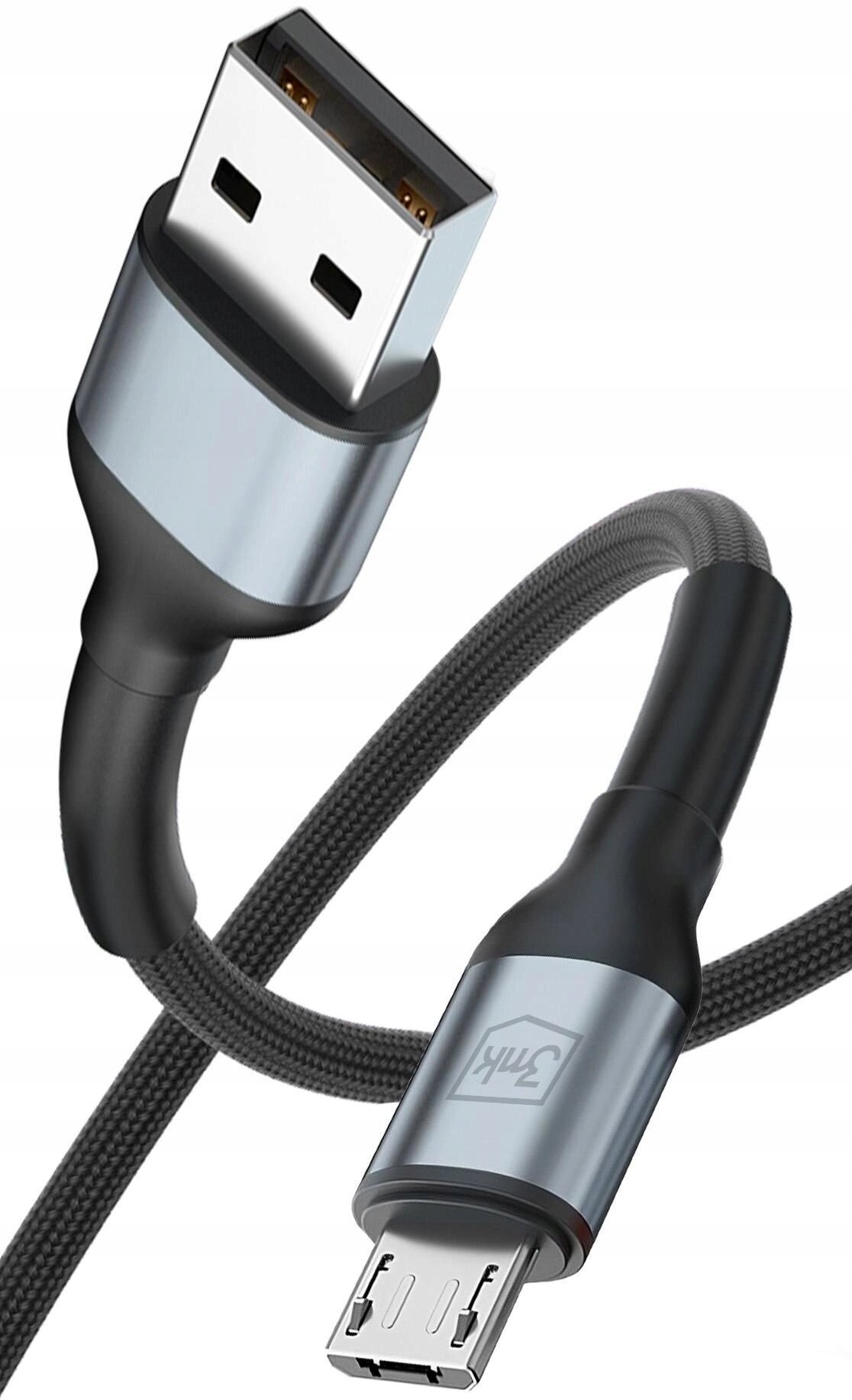 3MK Accessories - 3mk Hyper Cable N-SERIES A to Micro 50cm QC 3.0 5V/2A 10W Black