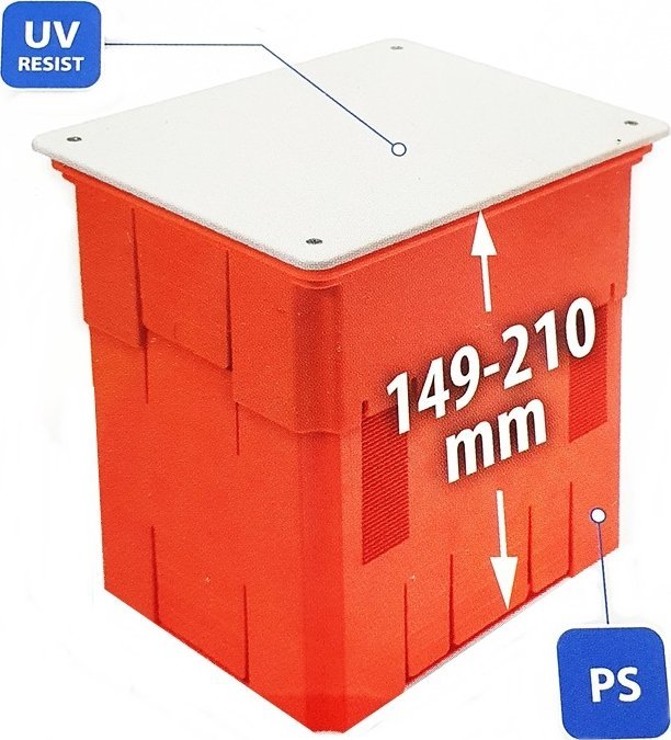 Pawbol Puszka R.8147 do złącza odgromowego IP20 pomarańczowa/szara