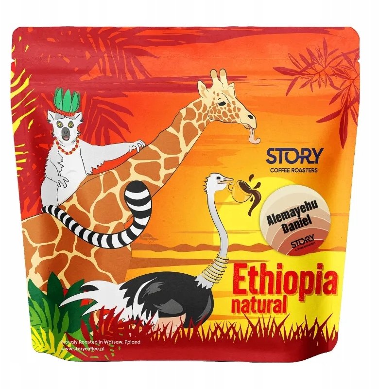 Kawa ziarnista Story Coffee Roasters Story Coffee Roasters - kawa ziarnista Etiopia Yirgacheffe Alemayehu Daniel Filter 250 g