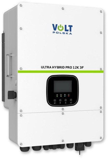 Volt Inwerter solarny hybrydowy Polska Ultra Hybrid Pro 12000W 12K 3F 48/230V-400V 2x MPPT (200-650V) Wi-Fi