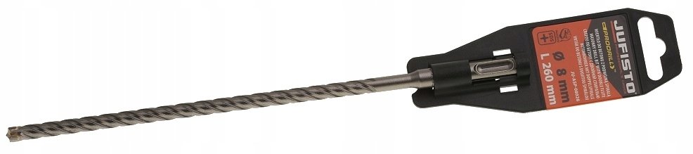Wiertło Jufisto JUFISTO Wiertło do młotowiertarki SDS Plus 8x260mm beton mur cegła